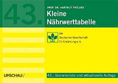 Kleine Nährwerttabelle der Deutschen Gesellschaft für Ernährung