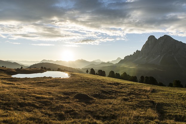 Almlandschaft Peitlerkofel