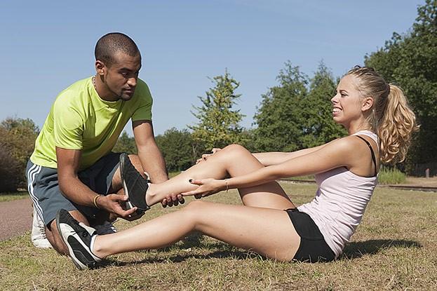 Sportverletzungen im Park