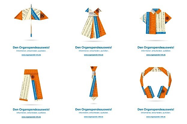 Egal wie sie ihn tragen, Hauptsache SIE tragen ihn Überhaut: Den Organspenderausweis!