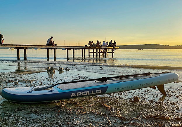 Sonnenuntergang und das Apollo Shark