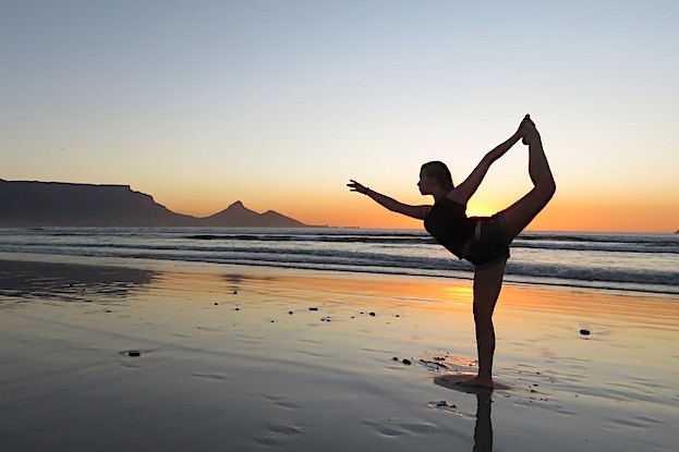 Yoga am Strand