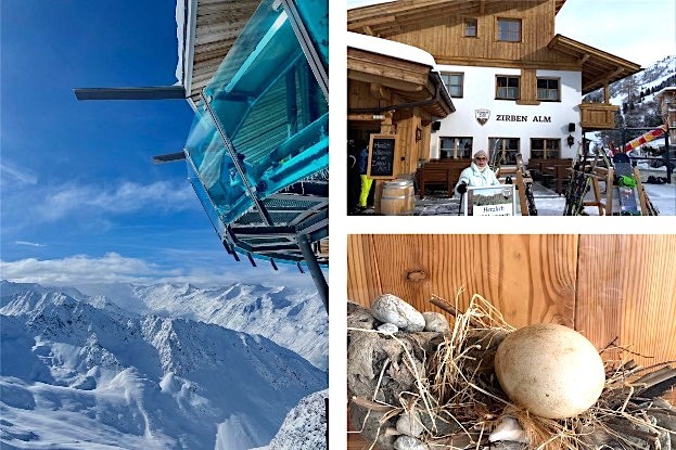 Ötztaler Bergwelt, Zirbenalm, Gelege im Infopoint Hohe Mut