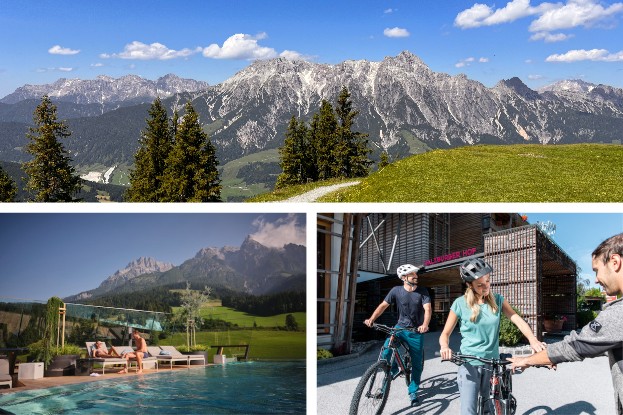 Steinberge, Rooftop-Pool, Biken