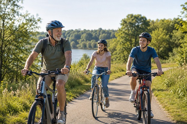 Fit durch Radfahren