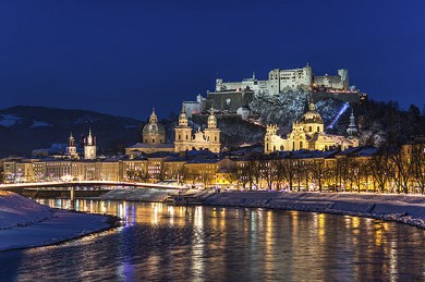 Salzburg bei Nacht - ©Salzburg Tourismus