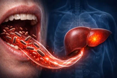 Wie Mundbakterien die Leber beeinflussen können - ©MD AI