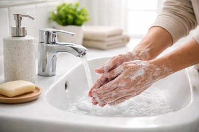 Hygiene im Alltag: Händewaschen - ©MD AI