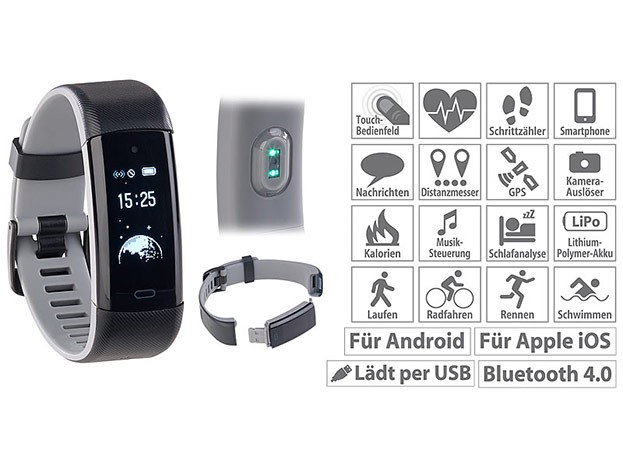 newgen medicals Premium-Fitness-Armband FBT-110.HR