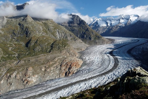 Aletschgletscher - er wird immer kleiner