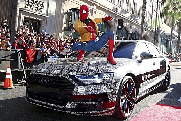 Premierenauto bei Spiderman