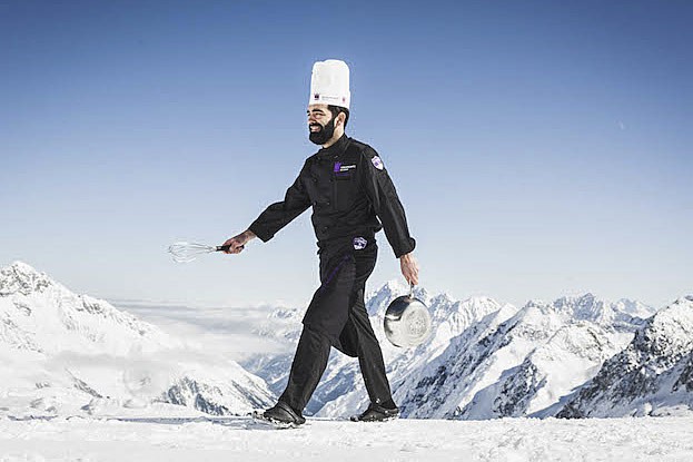 Haubenkoch David Kostner am Stubaier Gletscher