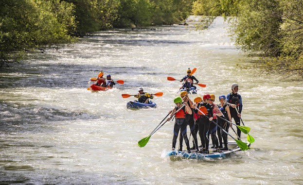 Die Enns in fünf Etappen - paddelnd per Kajak, flusstauglichen aufblasbaren Kanus oder SUP (Stand up paddeling)
