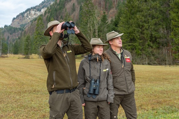 Die drei Naturpark-Ranger haben die Natur im Visier
