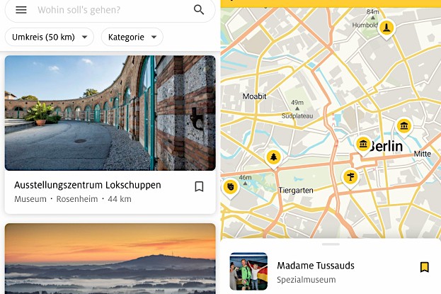 Smartphone-App „ADAC Trips“