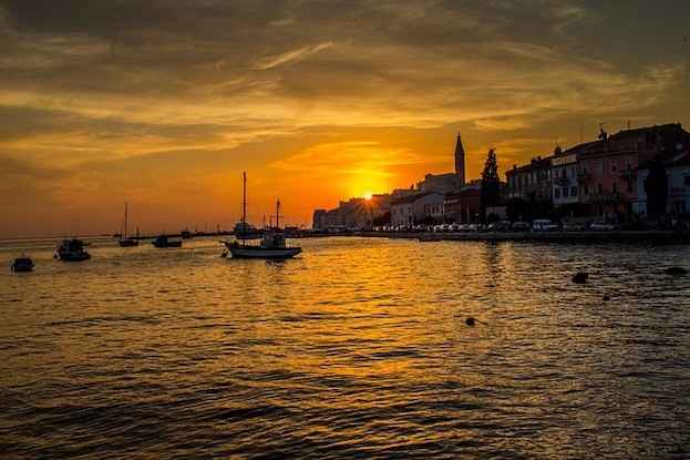 Das Küstenstädtchen Rovinj in Istrien