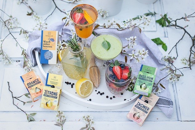 Zutaten für die Mocktails, Produkte von  Sonnentor