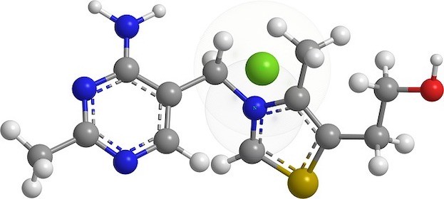 Chemische Struktur von Thiaminen