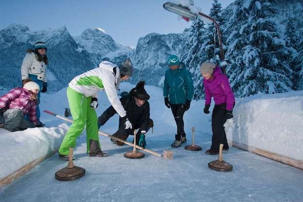 Eisstockschießen in Abtenau