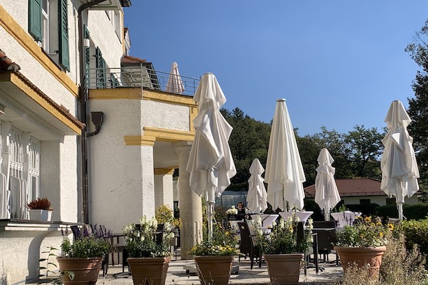 Blick auf die Terrasse