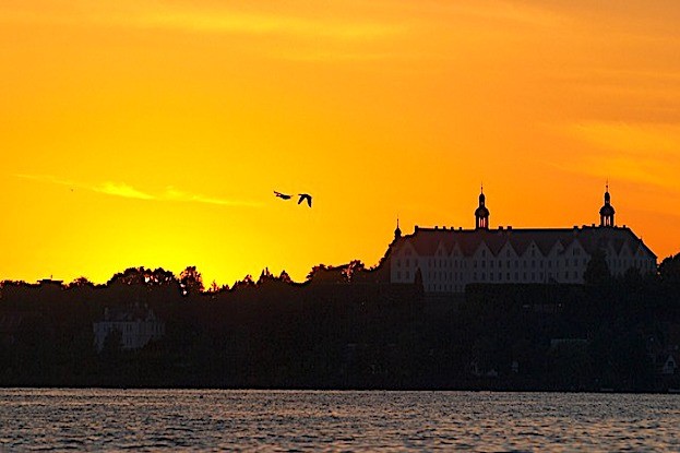 Sonnenuntergang in Plön in der Holsteinischen Schweiz 