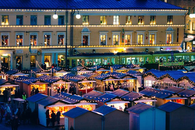 Weihnachtsmarkt in Helsinki