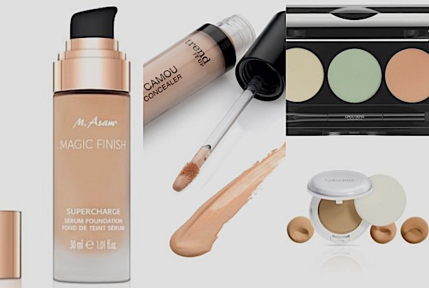 Make-up von M.Asam, Concealer von trend-it & DADO SENS, Kompaktpuder von Eau Thermale Avène
