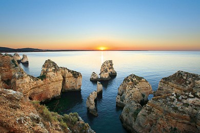 Algarve - Ponta da Piedade bei Sonnenuntergang - ©Olimar Reisen