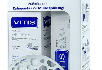 VITIS® whitening Zahnpasta und Mundspülung - ©Dentaid