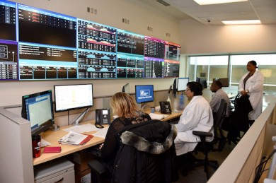 Command Centre im Humber River Medical Center, Toronto (Kanada) - ©GE Healthcare