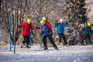 Im Fun & Snow Park trainieren Kinder und Jugendliche ihre Geschicklichkeit - ©Saalfelden Leogang Touristik Fotograf: Foto Bauer