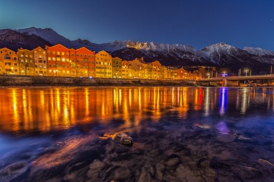 Innsbrucker Innufer im Lichterglanz
 - ©Innsbruck Tourismus / Markus Mair