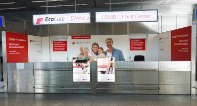Test an Flughafen - ©Ecolog Deutschland